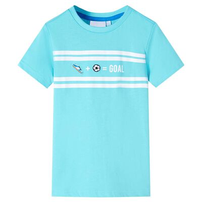 T-shirt pour enfants aqua 128