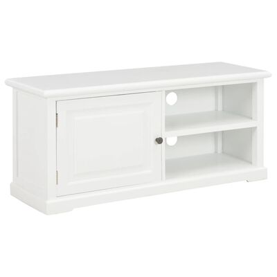 vidaXL Meuble TV Blanc 90x30x40 cm Bois