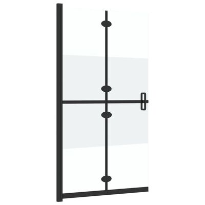 vidaXL Paroi de douche pliable Verre ESG demi-dépoli 70x190 cm