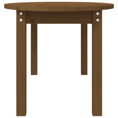 vidaXL Table basse Marron miel 110x55x45 cm Bois massif de pin