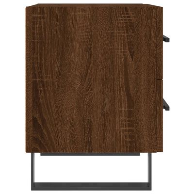 vidaXL Table de chevet chêne marron 40x35x47,5 cm bois d’ingénierie