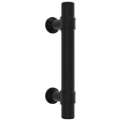 vidaXL Poignées d'armoire 10 pcs noir 64 mm acier inoxydable