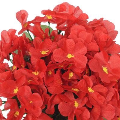 vidaXL Guirlandes de fleurs de Noël 3 pcs rouge 85 cm