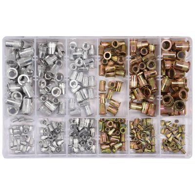 YATO Écrous à rivet 300 pcs Aluminium et acier au carbone M3-M10