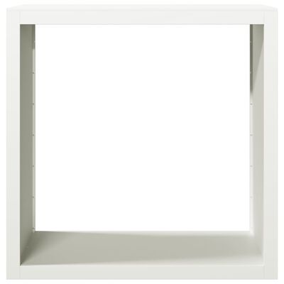 vidaXL Portant de bois de chauffage blanc 100x40x100 cm acier