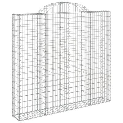 vidaXL Paniers à gabions arqués 6 pcs 200x50x180/200 cm Fer galvanisé