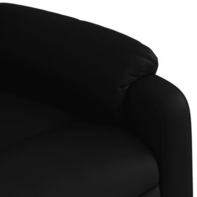 vidaXL Fauteuil inclinable de massage électrique noir similicuir