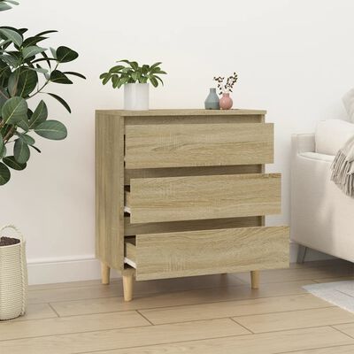 vidaXL Buffet Chêne sonoma 60x35x70 cm Bois d'ingénierie