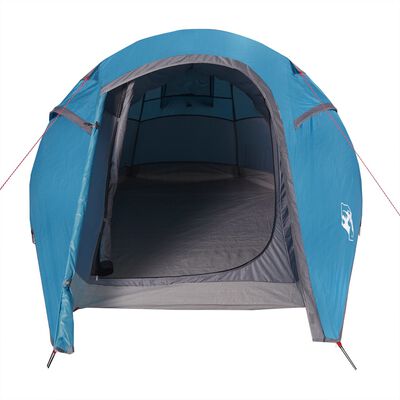 vidaXL Tente de camping tunnel 2 personnes bleu imperméable