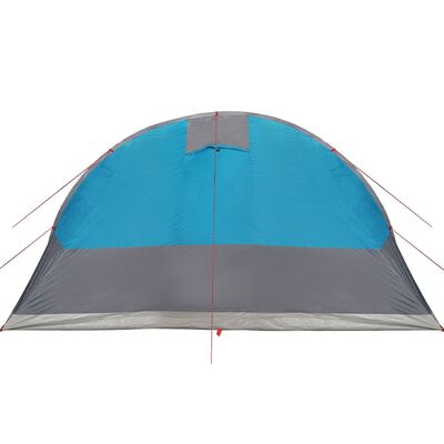 vidaXL Tente de camping tunnel 5 personnes bleu imperméable