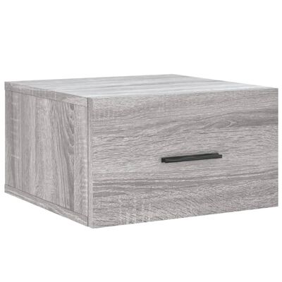 vidaXL Tables de chevet murales 2 pcs sonoma gris 35x35x20 cm