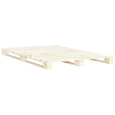 vidaXL Cadre de lit de palette sans matelas 140x200 cm bois massif pin