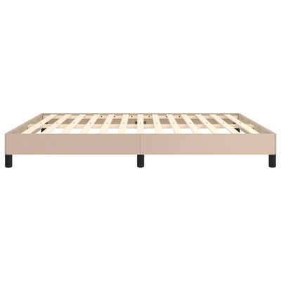 vidaXL Cadre de lit sans matelas cappuccino 180x200 cm similicuir