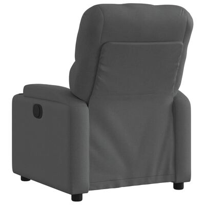 vidaXL Fauteuil inclinable Gris foncé Tissu