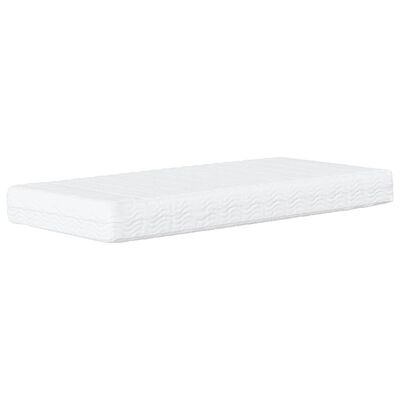 vidaXL Lit de jour avec matelas jaune 80x200 cm velours