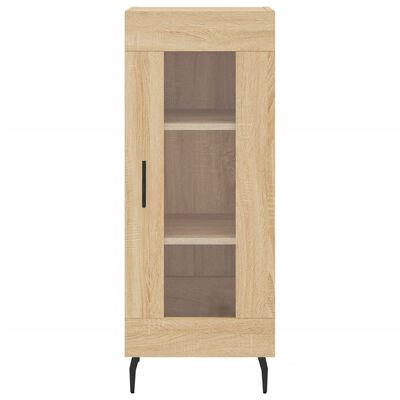 vidaXL Buffet haut Chêne sonoma 34,5x34x180 cm Bois d'ingénierie