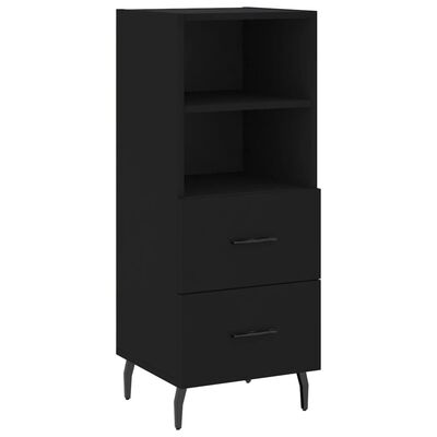 vidaXL Buffet Noir 34,5x34x90 cm Bois d'ingénierie