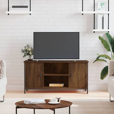 vidaXL Meuble TV Chêne marron 100x40x50 cm Bois d'ingénierie