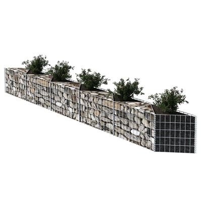 vidaXL Panier de gabion Acier galvanisé 300x30x50 cm