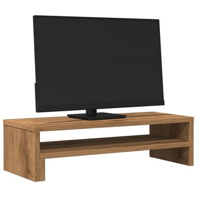 vidaXL Support de moniteur chêne artisanal 54x22x15 cm bois ingénierie