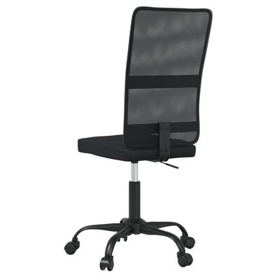 vidaXL Chaise de bureau noir tissu en maille