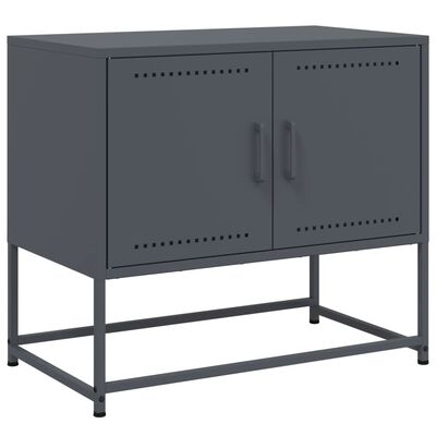 vidaXL Meuble TV anthracite 68,5x39x60,5 cm acier