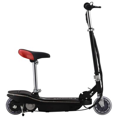 vidaXL Trottinette pour enfants avec selle et LED 120 W noir