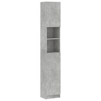 vidaXL Armoire de salle de bain Gris béton 32x25,5x190 cm Aggloméré