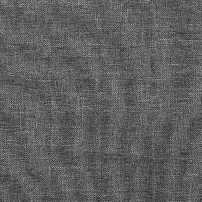 vidaXL Tête de lit à LED Gris foncé 90x5x78/88 cm Tissu