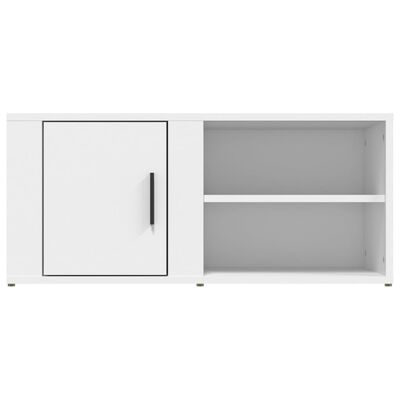 vidaXL Meubles TV 2 pcs Blanc 80x31,5x36 cm Bois d'ingénierie