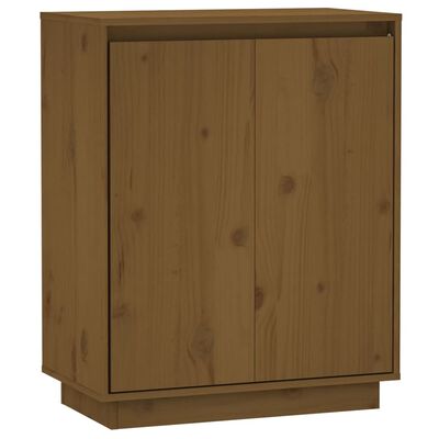 vidaXL Buffet Marron miel 60x34x75 cm Bois massif de pin