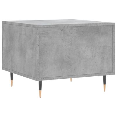 vidaXL Table basse gris béton 50x50x40 cm bois d'ingénierie