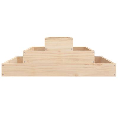 vidaXL Jardinière 80x80x27 cm Bois massif de pin