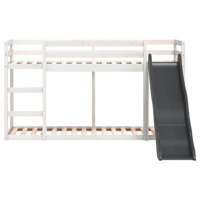 vidaXL Lit superposé avec toboggan et échelle sans matelas 80x200 cm