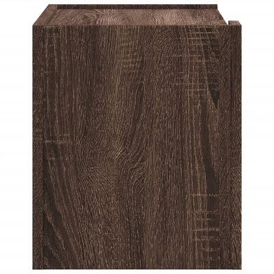 vidaXL Tables de chevet murales 2 pcs chêne marron 45x30x35 cm