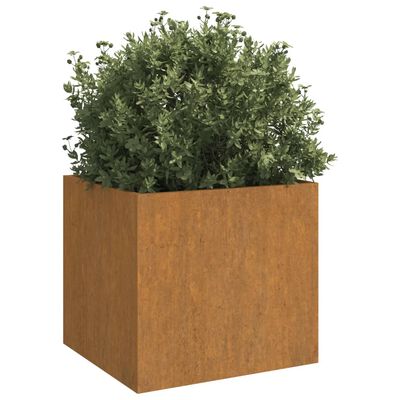 vidaXL Jardinières 2 pcs 42x40x39 cm acier corten