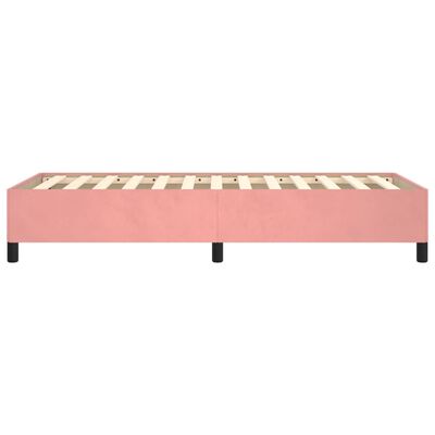 vidaXL Cadre de lit sans matelas rose 80x200 cm velours