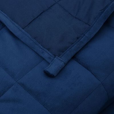 vidaXL Couverture lestée Bleu 122x183 cm 5 kg Tissu