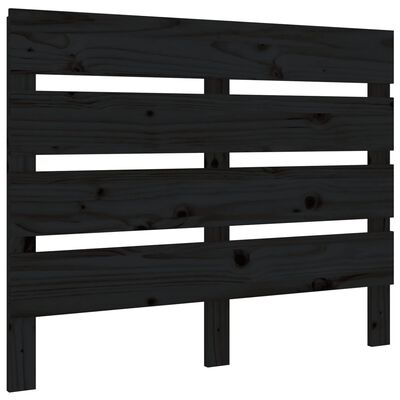 vidaXL Tête de lit Noir 75x3x80 cm Bois massif de pin