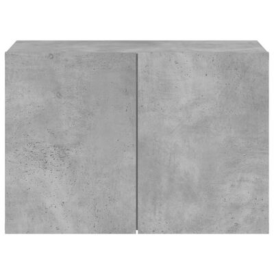 vidaXL Meuble TV mural gris béton 60x30x41 cm