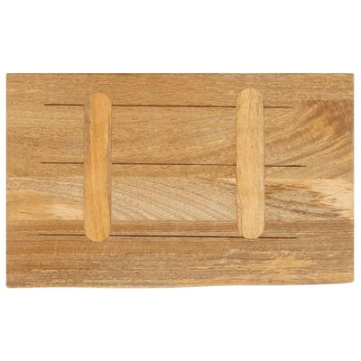 vidaXL Dessus de table à bord vivant 50x40x2,5 cm bois massif manguier