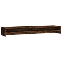 vidaXL Support de moniteur Chêne fumé 100x24x13 cm Bois d'ingénierie