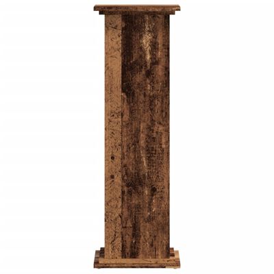 vidaXL Support pour plantes vieux bois 33x33x100 cm bois d'ingénierie