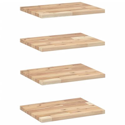 vidaXL Étagères flottantes 4 pcs 60x30x2 cm acacia massif non traité