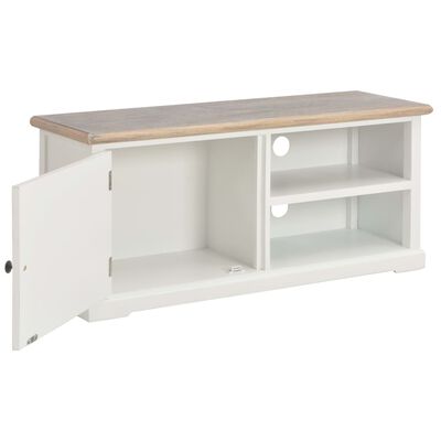 vidaXL Meuble TV Blanc 90x30x40 cm Bois