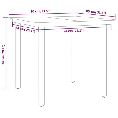 vidaXL Ensemble à manger de jardin 5 pcs Anthracite