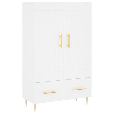 vidaXL Buffet haut blanc 69,5x31x115 cm bois d'ingénierie