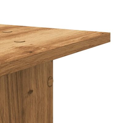 vidaXL Supports de haut-parleurs 2 pcs chêne artisanal bois ingénierie