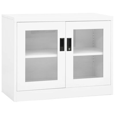 vidaXL Armoire de bureau Blanc 90x40x70 cm Acier