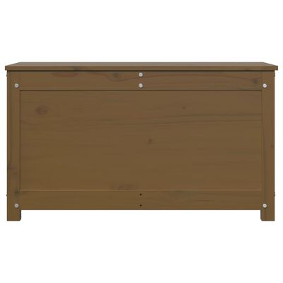 vidaXL Boîte de rangement Marron miel 80x40x45,5 cm Bois massif de pin